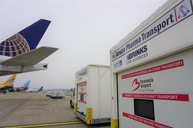 Pharma transport at Brussels Airport Photo Brussels Airport