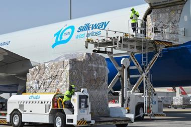 dnata handling cargo for Silk Way