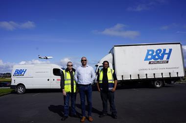 (L - R) Darren Sutton, - Operations & Driver, Lee Hedges - NZ Branch Manager, Joel Toali'i - Transport & Warehouse