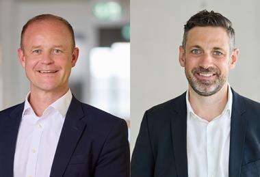 Frank Bauer (L) and Gregor Schleussner, Lufthansa Cargo