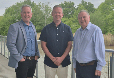 Left to right: Ian Mallon, Keith Baguley and Steve Parker