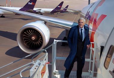 Frederick Smith entering FedEx Boeing 777F