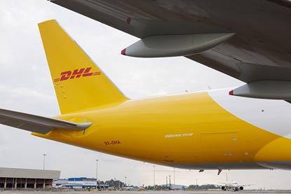 DHL 777F at Singapore Changi Airport