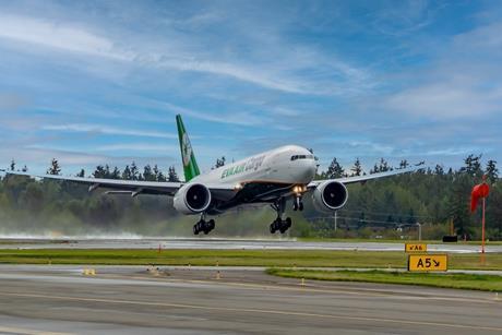 EVA Air freighter