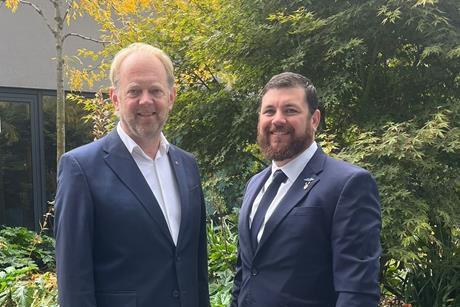 Kester Meijer, KLM Cargo, and Chris Daniels, Global K9