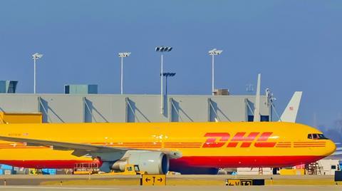 DHL plane at CVG