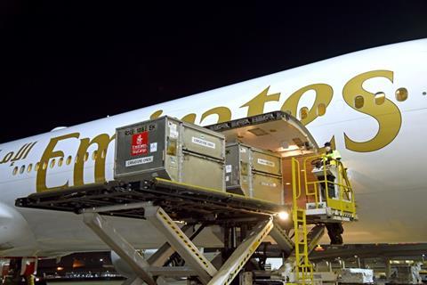 Emirates SkyCargo Covid-19 vaccine transport