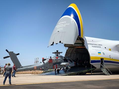 Antonov Airlines partners with Boeing to transport Apache Helicopters