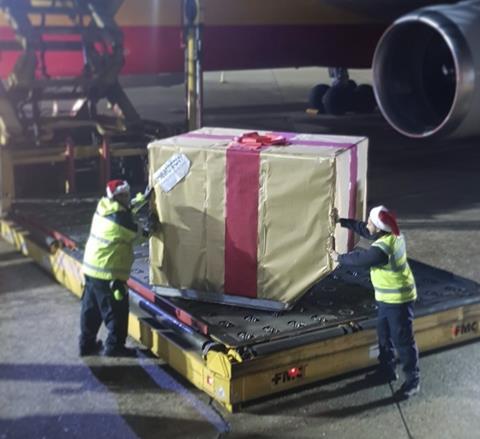 London Heathrow Christmas cargo