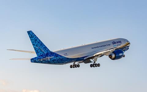 Silk Way West Airlines' first Boeing 777F. Photo: Boeing