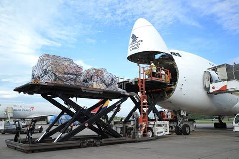 Singapore Airlines Cargo shipment 