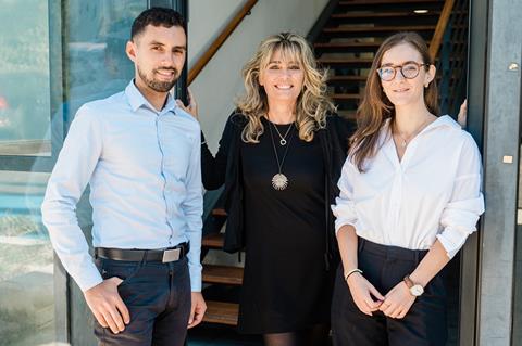 From left to right: Wajdi Zarraa, Caroline Bourge and Eden Pignot. Photo: Air Charter Service