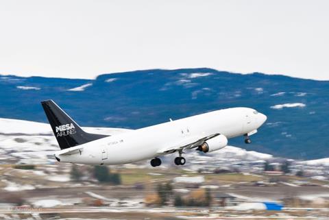 Mesa Airlines B737-400F Source KF Aerospace