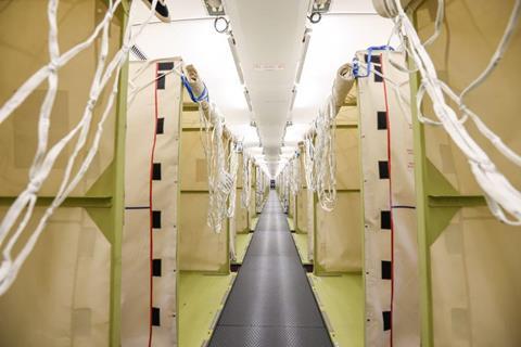 A340 freighter conversion interior. Photo: European Cargo