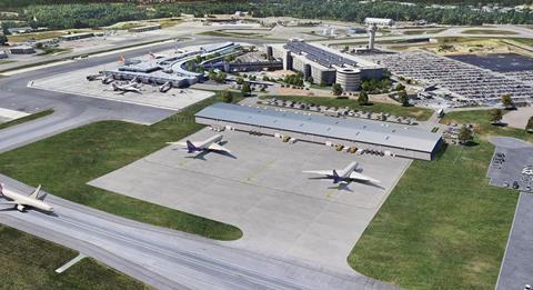 Manchester-Boston airport rendering