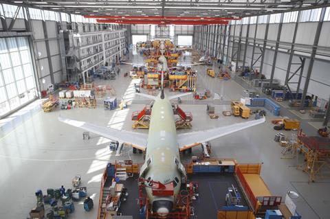 A320 hangar - credit Airbus