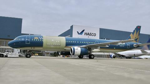 Airbus A321-200PCF freighter conversion. Photo: HAECO