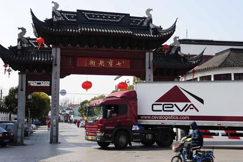 CEVA China-Europe trucking service