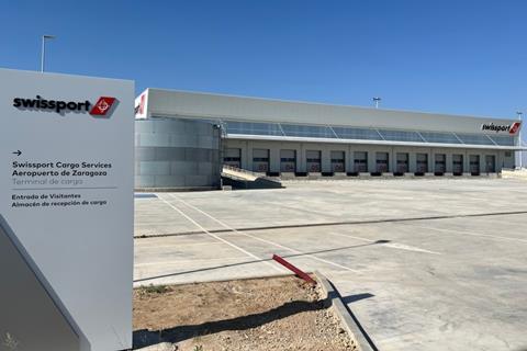 Swissport cargo terminal at Zaragoza Airport. Photo: Swissport 9/11/2023