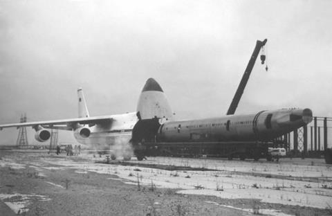 1988 -Ulyanovsk to Novosibirsk Tupolev TU204 prototype fuselage.