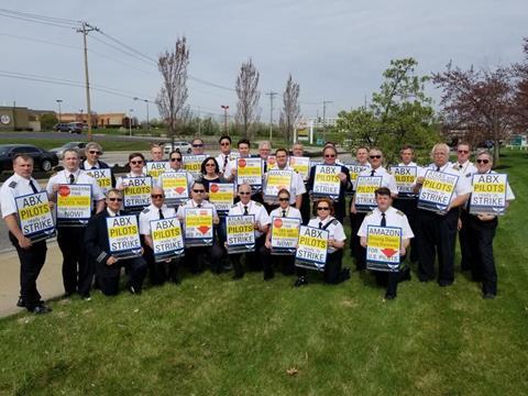 Pilots flying for Amazon protest at CVG.