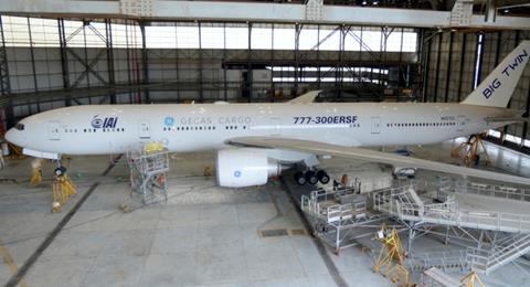 IAI Gecas First B777-300 freighter conversion