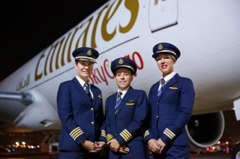 Emirates SkyCargo all women flight crew