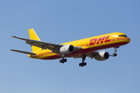 Luqa,,Malta,June,5,,2015:,Dhl,(european,Air,Transport,-