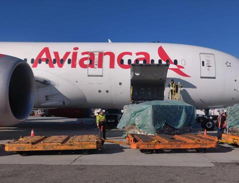 Avianca Cargo bellyhold