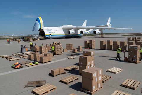 AN-225 brings PPE to Leipzig/Halle