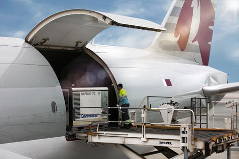 Pharma loading Photo Qatar Airways Cargo