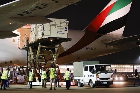 Emirates SkyCargo horse transportation