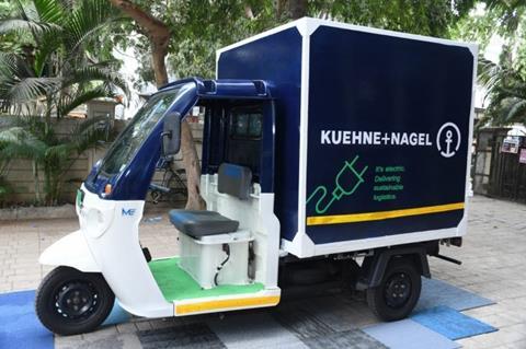 electric vehicle for air cargo Photo Kuehne and Nagal