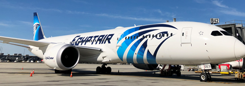 egyptair inaugural aircraft