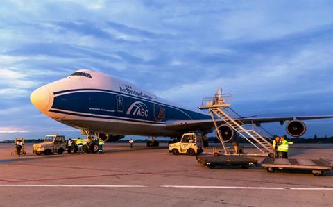 ABC B747-400F at Liege Airport