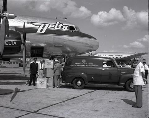 cargo red cross shipment 1950s1