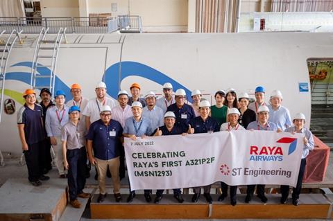 ST Engineering to Lease Four Airbus A320A321P2F Aircraft to Raya Airways