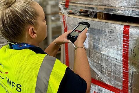 Using CHAMP’s Cargospot. Photo: WFS