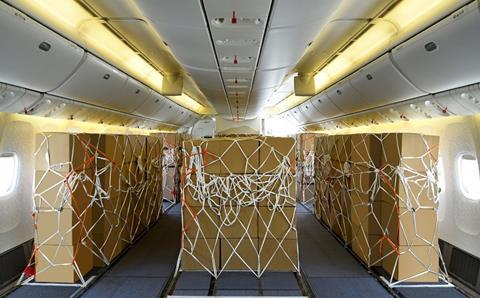 Emirates has stripped economy seats to boost cargo capacity