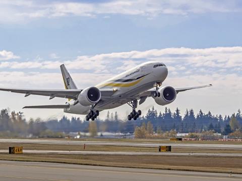 An MSC aircraft on take off