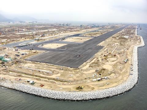 Hong Kong International third runway under construction. Source: HKIA