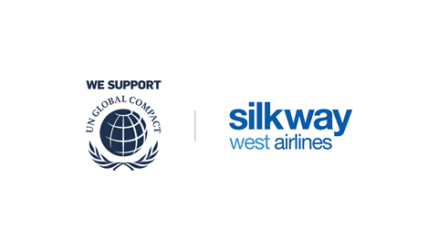 Silk Way West Airlines supports the UN Global Compact, credit Silk Way West Airlines