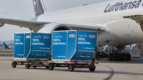 Lufthansa Cargo, eAWB container