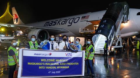 MASkargo launches cargo flights to Yangon