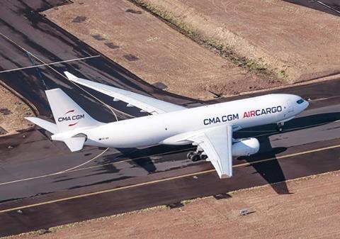CMA CGM has lauched a Paris to Mumbai route using an A330F. Photo: CMA CGM
