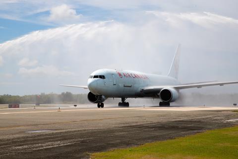 First Air Canada Cargo flight into Punta Cana. Photo Air Canada