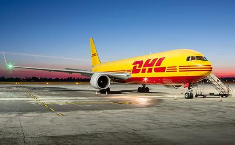 DHL B767-300 on the ground