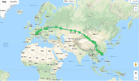 Unilode Bluetooth Tracking data