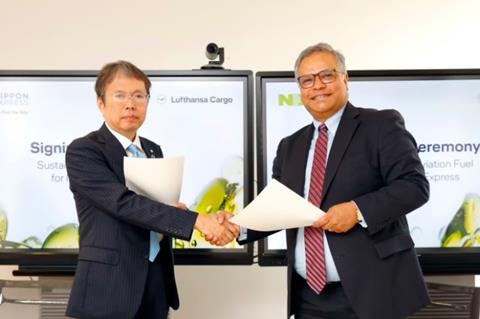 Lufthansa Cargo and Nippon Express Europe SAF agreement Photo Lufthansa Cargo