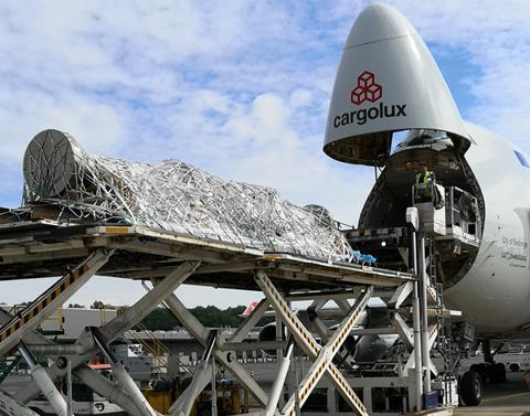 Cargolux 10m shaft delivery